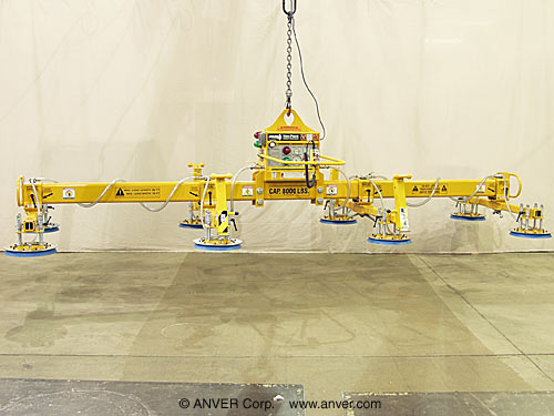 ANVER Eight Pad Electric Powered Vacuum Lifter for Lifting Steel Plate